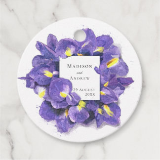 Atemberaubende Lila Ire Watercolor Floral Vielen D Geschenkanhänger