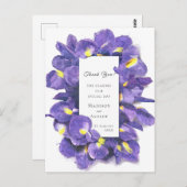 Atemberaubende Lila Ire Watercolor Floral Vielen D Postkarte (Vorne/Hinten)