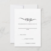 Atemberaubende Lila Irisfarben-Blumenhochzeit RSVP Karte (Rückseite)