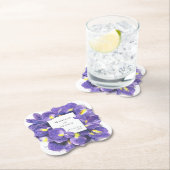 Atemberaubende Lila Irisfarben-Blumenhochzeit Untersetzer (Vor Ort)