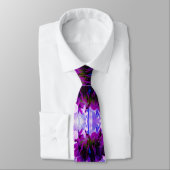 Atemberaubende Lila und schwarze Kaktus Dahlia Krawatte (Gebunden)