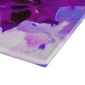 Atemberaubende Lila und schwarze Kaktus Dahlia Schneidebrett (Ecke)