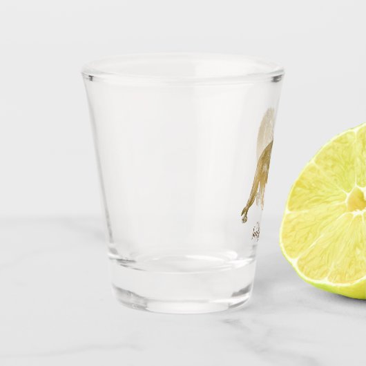 Atemberaubende Lion Schnapsglas (Links)