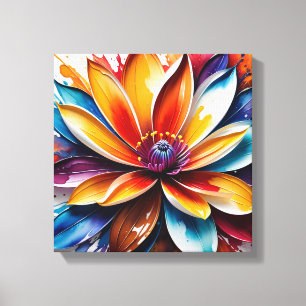Atemberaubende Lotus-Blume Leinwanddruck