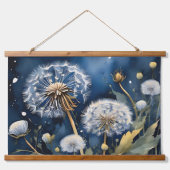 Atemberaubende Lüster in Nightsky Kunst Wandteppich Mit Holzrahmen (Vorne)