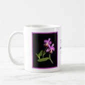 Atemberaubende magentarote Cattleya Kaffeetasse (Links)