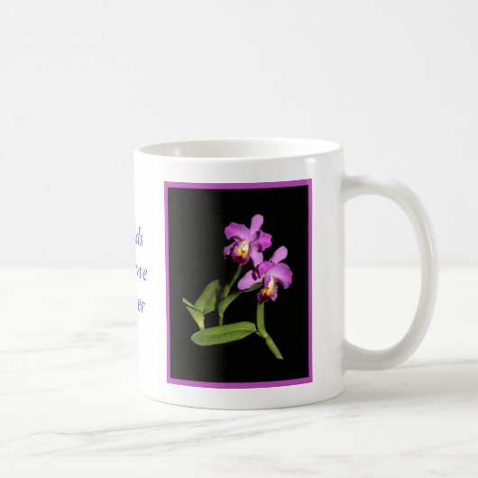Atemberaubende magentarote Cattleya Kaffeetasse (Rechts)