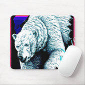 Atemberaubende Malerei eines Eisbären. Jetzt kaufe Mousepad (Mit Mouse)