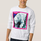 Atemberaubende Malerei eines Eisbären. Jetzt kaufe Sweatshirt (Vorderseite)