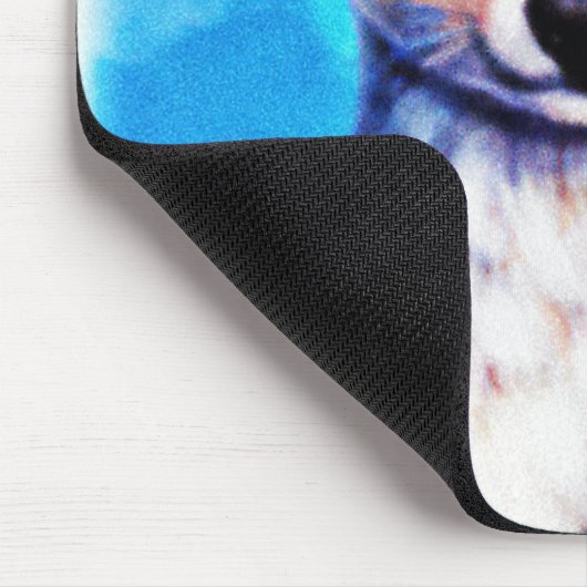 Atemberaubende Malerei eines Eisbärenkubs. Jetzt k Mousepad (Ecke)