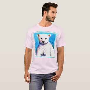 Atemberaubende Malerei eines Eisbärenkubs. Jetzt k T-Shirt