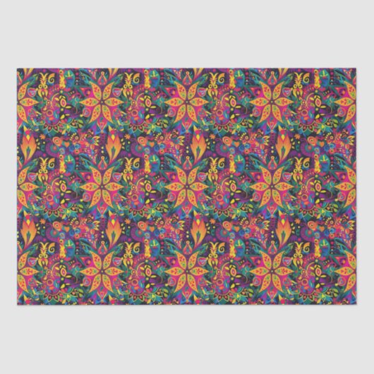 Atemberaubende Mandalas Diwali Seidenpapier (Vorderseite)