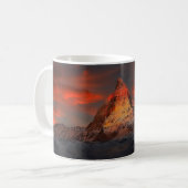 Atemberaubende matterhornrote Himmelslandschaft Kaffeetasse (Vorderseite Links)