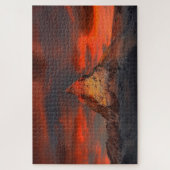 Atemberaubende matterhornrote Himmelslandschaft Puzzle (Vertikal)