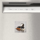 Atemberaubende Merganser-Ente am Teich Magnet (In Situ (Geschirrspüler))
