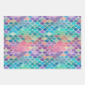 Atemberaubende Mermaid Schwanz Collection Geschenkpapier Set (Vorderseite 3)