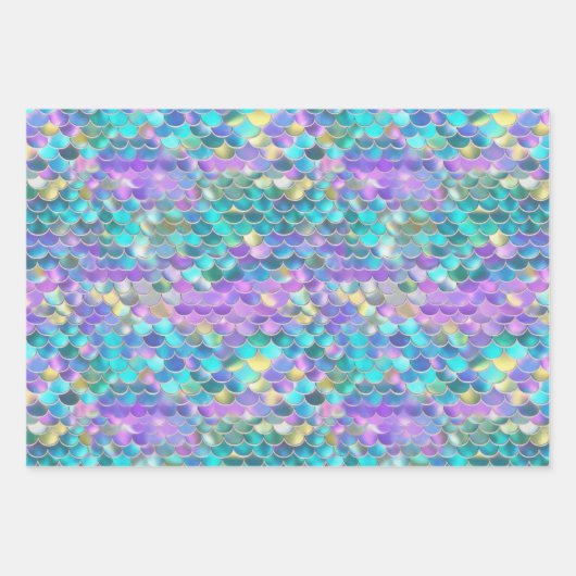 Atemberaubende Mermaid Schwanz Collection Geschenkpapier Set (Vorderseite 2)