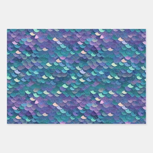 Atemberaubende Mermaid Schwanz Collection Geschenkpapier Set (Vorderseite)
