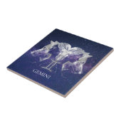 Atemberaubende Milchstraße Sky Gemini Zodiac Sign Fliese (Seite)