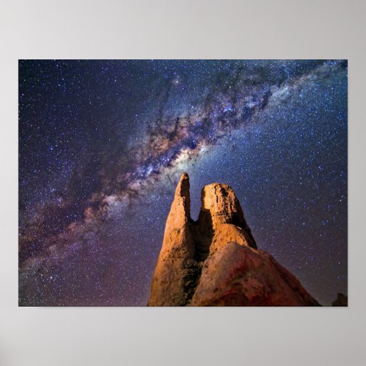 Atemberaubende Milchstraßenlandschaft Poster (Vorne)