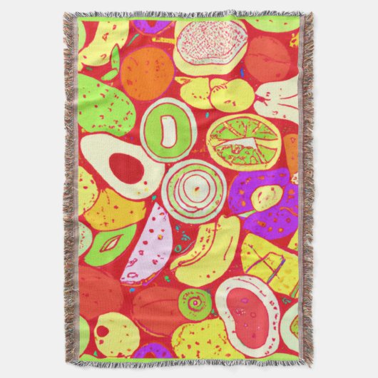 Atemberaubende Mischungen von Fruchtmustern. Jetzt Decke (Vorderseite Vertikal)