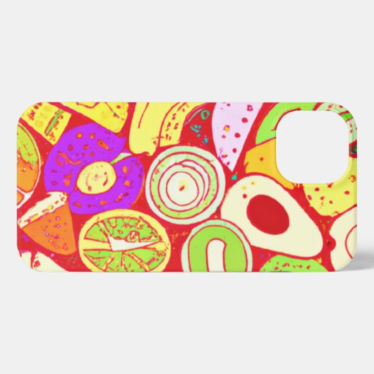 Atemberaubende Mischungen von Fruchtmustern. Jetzt iPhone Hülle (Rückseite (Horizontal))