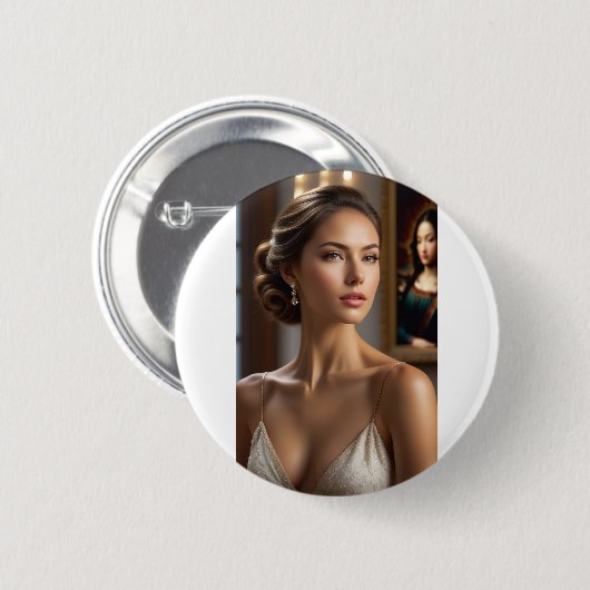 Atemberaubende, mit Knopfdruck verzierte Kleider f Button (Vorne & Hinten)