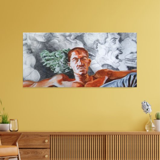 Atemberaubende Mixed Media Wall Art: Kunstdrucke Leinwanddruck (Insitu (Wohnzimmer))