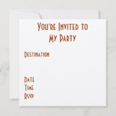 atemberaubende moderne Entwurfs-Einladung des Einladung (Rückseite)