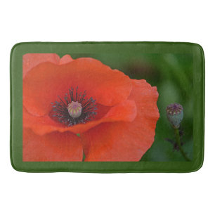 Atemberaubende Mohnblumen-Bad-Matte Badematte