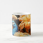 Atemberaubende Monogram Peacock-Tasse Kaffeetasse (Mittel)