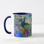 Atemberaubende Monogram Peacock-Tasse Tasse (Links)