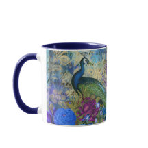 Atemberaubende Monogram Peacock-Tasse