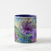 Atemberaubende Monogram Peacock-Tasse Tasse (Zentrum)
