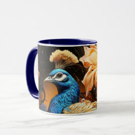 Atemberaubende Monogram Peacock-Tasse Tasse