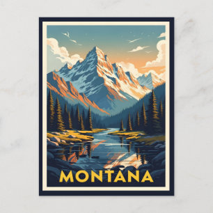 Atemberaubende Montana Landschaft Postkarte