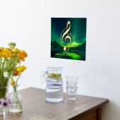 Atemberaubende Musikfans Zitat Kunst im Norden Foliendrucke (Ablage(Küche))