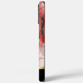 Atemberaubende Muster aus rotem und weißem Marmor Case-Mate iPhone Hülle (Rückseite / Links)