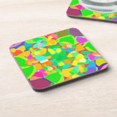 Atemberaubende Muster Farben Kunst. Jetzt kaufen Getränkeuntersetzer (Linke Seite)