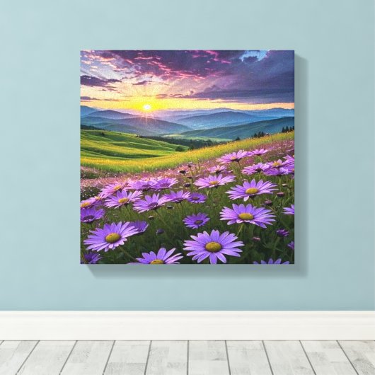 Atemberaubende Naturlandschaft mit beruhigenden So Leinwanddruck (Insitu (Holzboden))