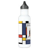 Atemberaubende Neoplastik Art Monogramm. Buchstabe Edelstahlflasche (Links)