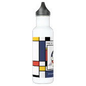 Atemberaubende Neoplastik Art Monogramm. Buchstabe Edelstahlflasche (Links)