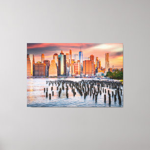 Atemberaubende New York City Skyline Leinwanddruck