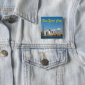 Atemberaubende New York City USA Button (Beispiel)