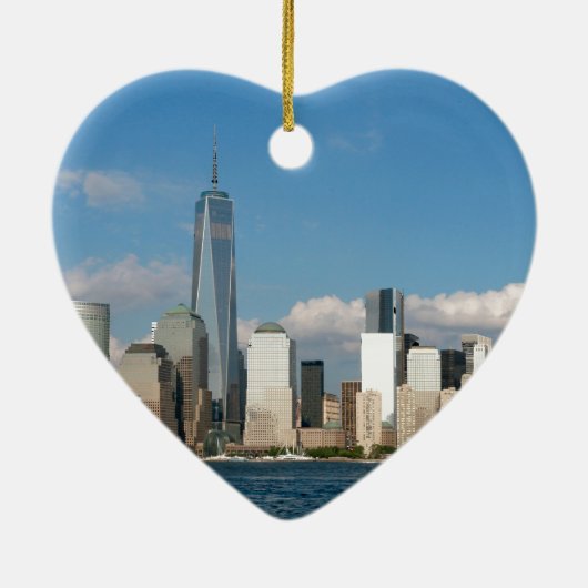 Atemberaubende New York City USA Keramik Ornament (Hinten)