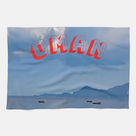 Atemberaubende Oman-Küste Geschirrtuch (Horizontal)