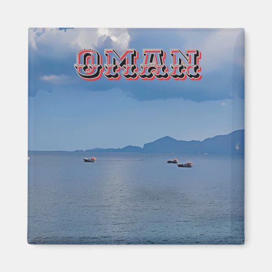 Atemberaubende Oman-Küste Magnet (Vorne)