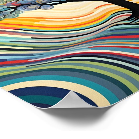 Atemberaubende Op Art Poster (Ecke)