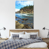 Atemberaubende Oregon Coast Ocean Wall Leinwanddruck (Insitu (Schlafzimmer))