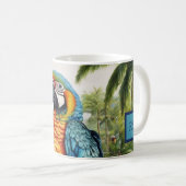 Atemberaubende Papagei-Tasse Kaffeetasse (VorderseiteRechts)
